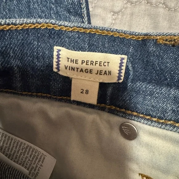 Madewell The Perfect Vintage Jean Dark Wash Size 28 - Picture 8 of 12